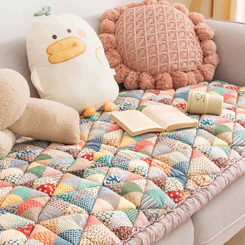 Bankhoes Katoen met Gewatteerde Beschermlaag 60x180cm Antislip Meubelbeschermer Zithoezen Diverse Kleuren | Sansoti