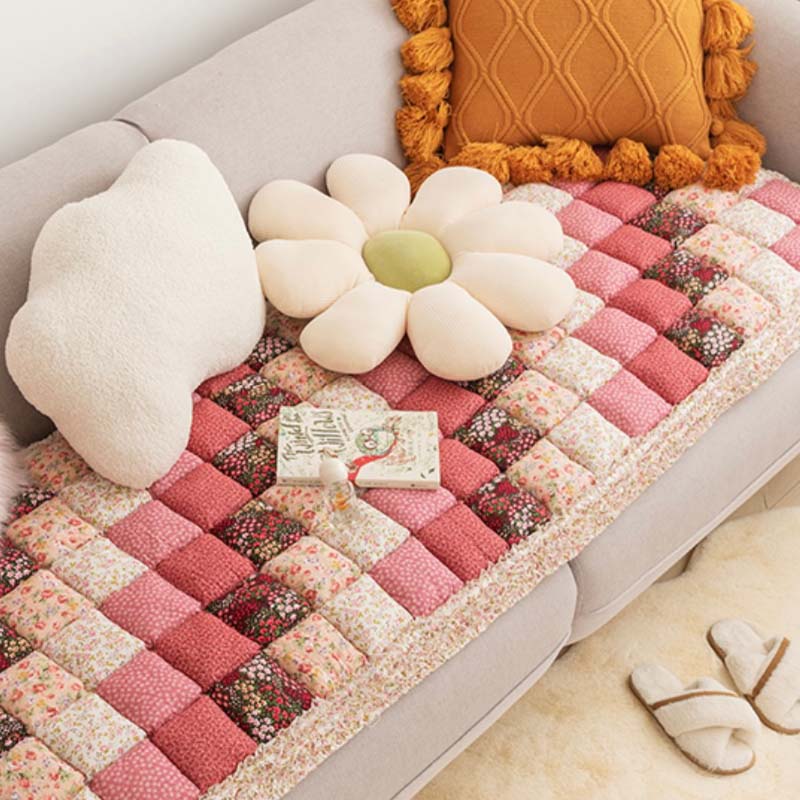 Bankhoes Katoen met Gewatteerde Beschermlaag 60x180cm Antislip Meubelbeschermer Zithoezen Diverse Kleuren | Sansoti