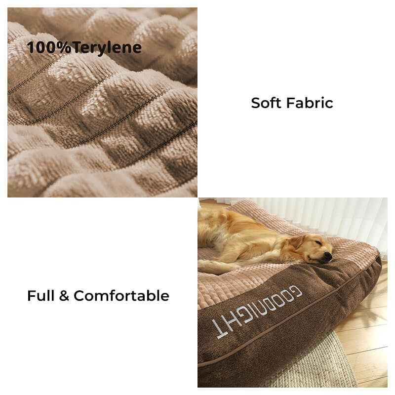 Hondenkussen Orthopedisch XL Ruggenbescherming Krabbestendig Dik Wasbaar Hondenmand Groot Comfort Ligbed | Sansoti