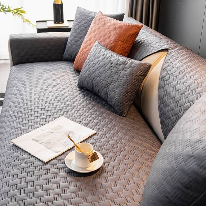 Housse de canapé imperméable en similicuir, protège-meuble antidérapant pour salon, différentes dimensions, housses de siège modernes | Sansoti