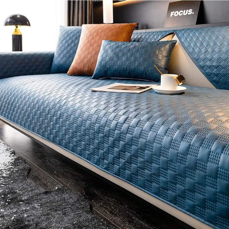 Housse de canapé imperméable en similicuir, protège-meuble antidérapant pour salon, différentes dimensions, housses de siège modernes | Sansoti