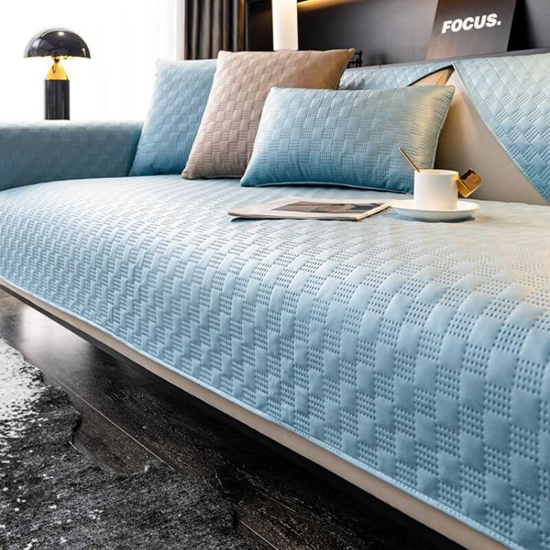 Housse de canapé imperméable en similicuir, protège-meuble antidérapant pour salon, différentes dimensions, housses de siège modernes | Sansoti