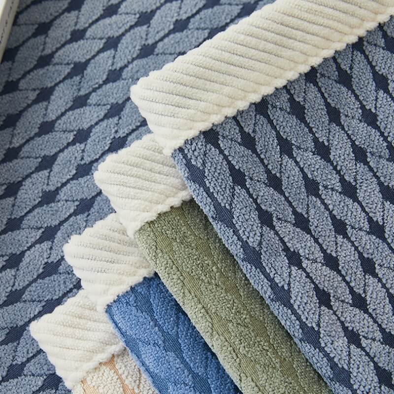 Chenille Bankhoes met Tarwepatroon – Antikras Duurzaam Beschermend voor Elke Bank en Hoekbank Interieur | Sansoti