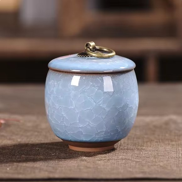 Keramische Huisdierurn met Kattenvorm voor Honden en Katten | Handgemaakt Gedenk Urn | Elegante Herinnering voor Geliefde Huisdieren | Duurzaam Waterdicht Ontwerp | Sansoti