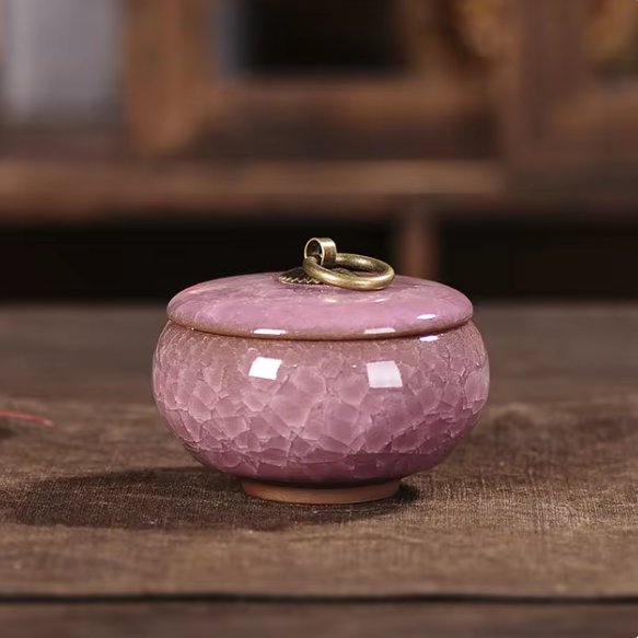 Keramische Huisdierurn met Kattenvorm voor Honden en Katten | Handgemaakt Gedenk Urn | Elegante Herinnering voor Geliefde Huisdieren | Duurzaam Waterdicht Ontwerp | Sansoti