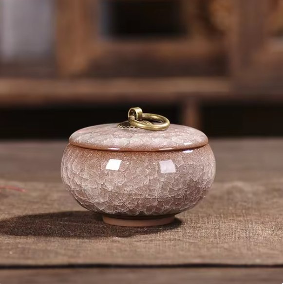 Keramische Huisdierurn met Kattenvorm voor Honden en Katten | Handgemaakt Gedenk Urn | Elegante Herinnering voor Geliefde Huisdieren | Duurzaam Waterdicht Ontwerp | Sansoti