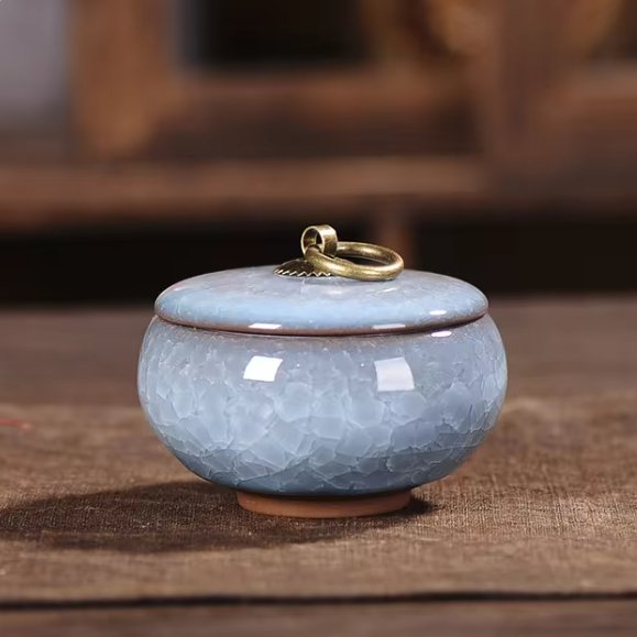 Keramische Huisdierurn met Kattenvorm voor Honden en Katten | Handgemaakt Gedenk Urn | Elegante Herinnering voor Geliefde Huisdieren | Duurzaam Waterdicht Ontwerp | Sansoti