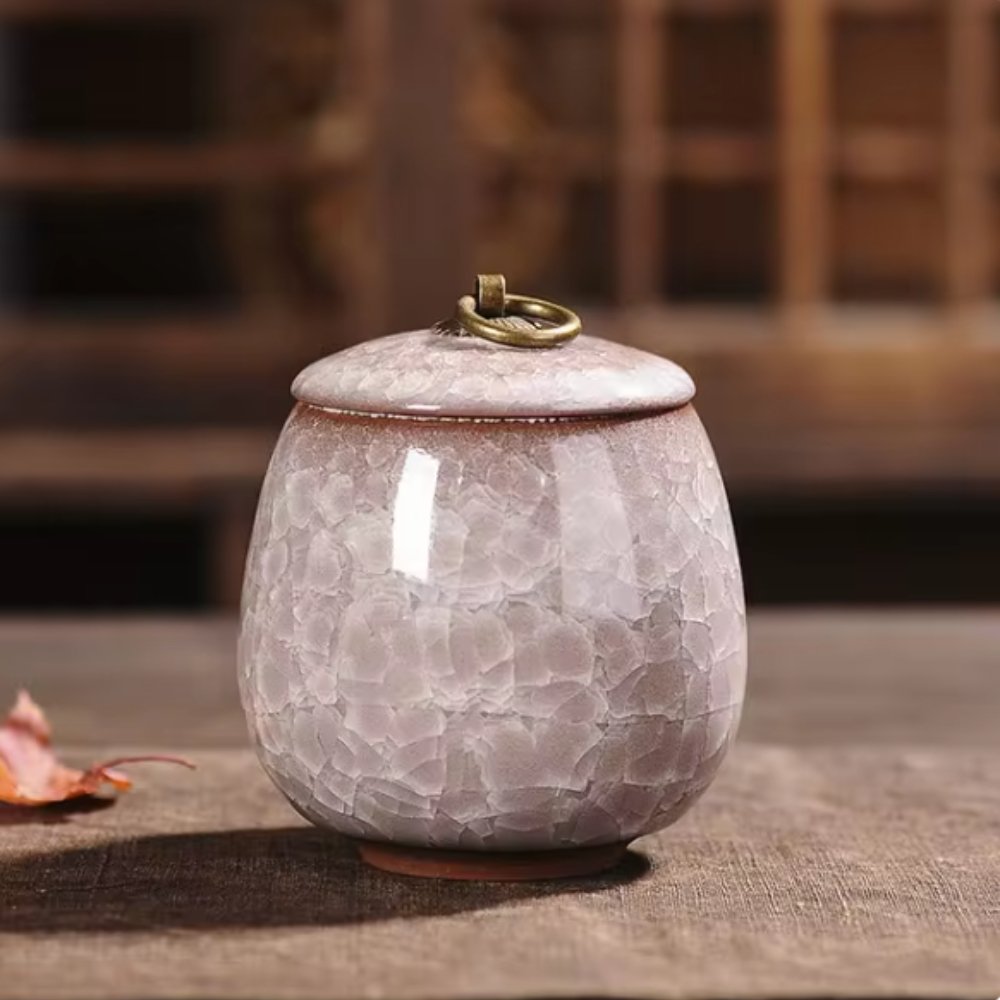 Keramische Huisdierurn met Kattenvorm voor Honden en Katten | Handgemaakt Gedenk Urn | Elegante Herinnering voor Geliefde Huisdieren | Duurzaam Waterdicht Ontwerp | Sansoti