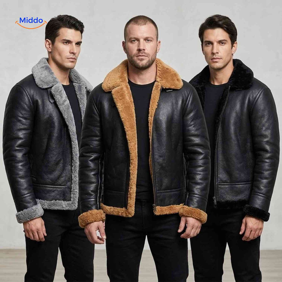 Gevoerde Winterjas Ritssluiting Heren Casual Jas Reverskraag Fleece Voering Losvallend Comfortabel Model | Sansoti