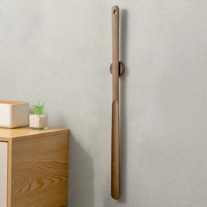 Schoenlepel Lang Handvat Hout Magnetisch 55cm Ergonomisch Rug Comfort Naturel Design Duurzaam Huishouden Donning Aid Gemak | Sansoti