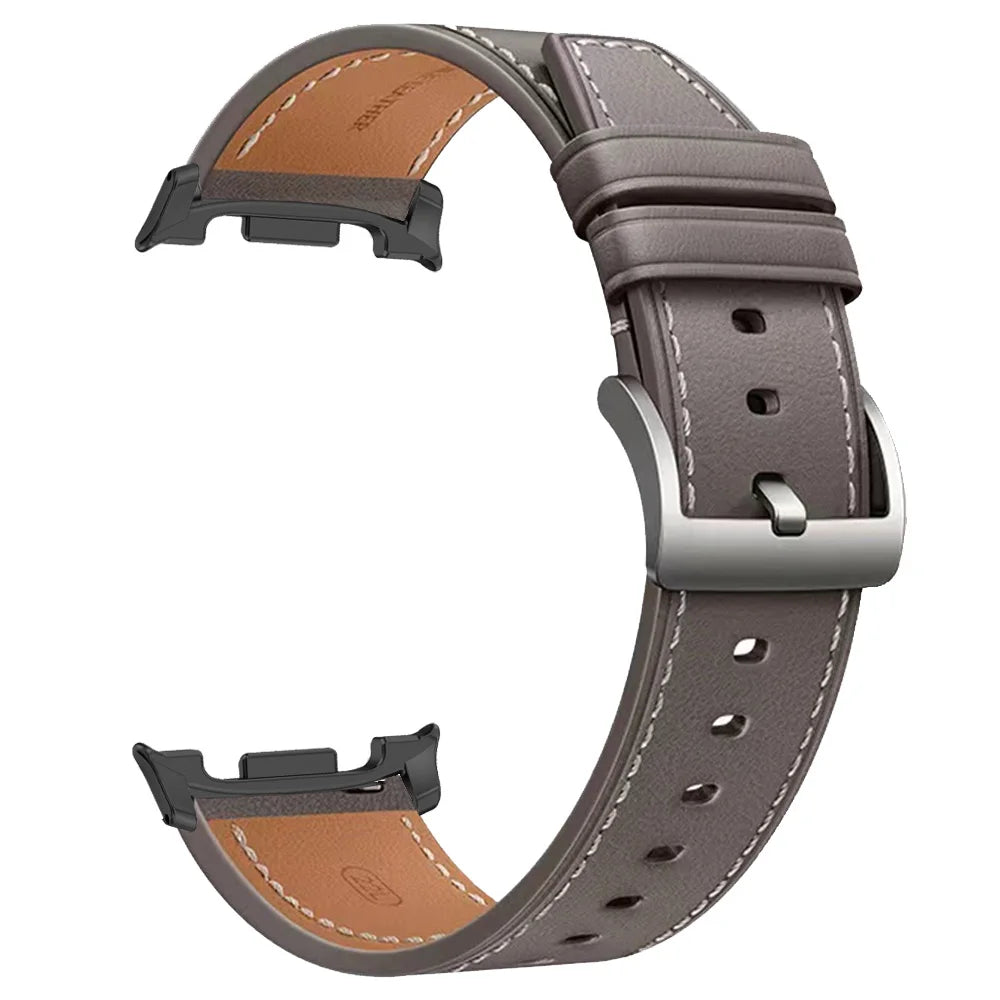 Lederarmband für Smartwatch mit polierter Schließe für 40-46-mm-Uhren – Stilvolles Armband-Zubehör | Sansoti