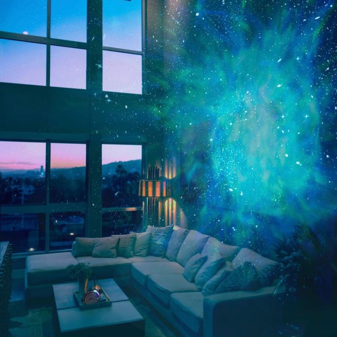 Sterrenprojector met Bluetooth Speakers en 21 Kleuren — Sferische Lichtprojector met Afstandsbediening voor Slaapkamer en Woonkamer | Sansoti