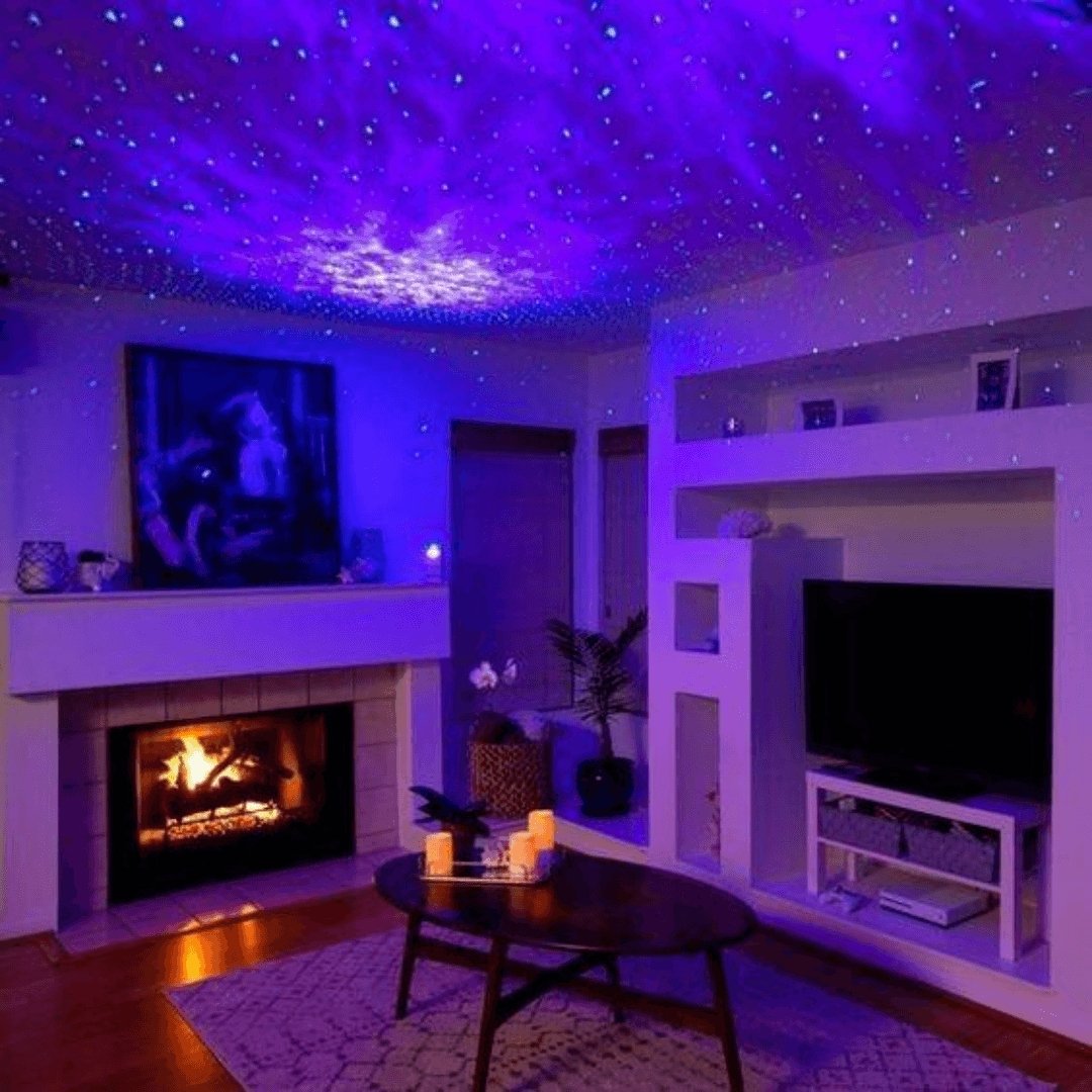 Sterrenprojector met Bluetooth Speakers en 21 Kleuren — Sferische Lichtprojector met Afstandsbediening voor Slaapkamer en Woonkamer | Sansoti
