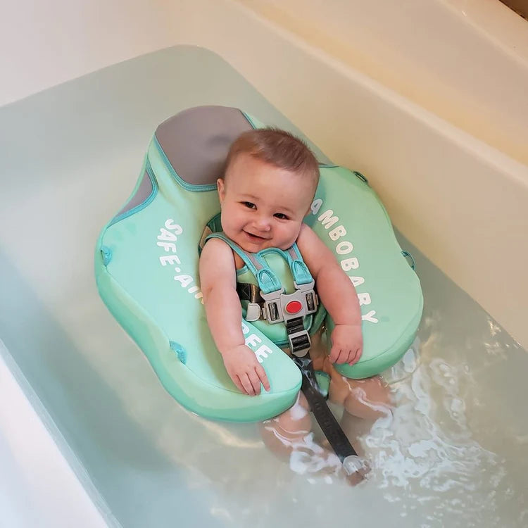 Opblaasbare Zwemhulp Baby met Zonnescherm UPF 50+ en Zacht Drijfcomfort | Veilige Zwemring voor Kinderen Pool en Strand | Visvormige Babyzwemband met Bescherming | Sansoti