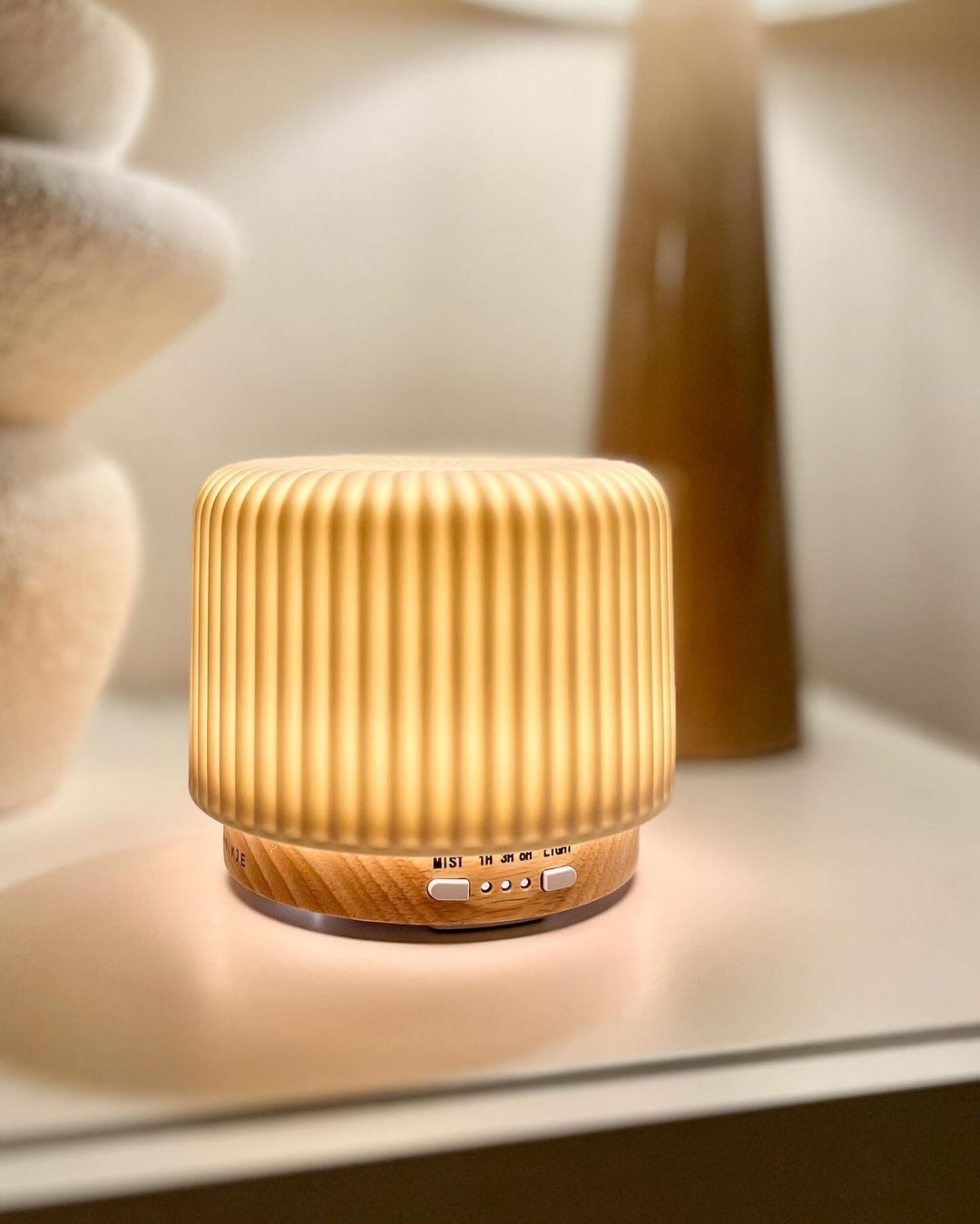 Keramische Geurverspreider 200ml Ultrasone Vernevelaar met LED-Verlichting | Sansoti