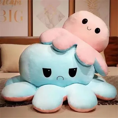 Wendbare Octopus Knuffel XXL 90-130cm Polyester Pluche Emotie Speelgoed Decoratie Kinderkamer Slaapkamer | Sansoti
