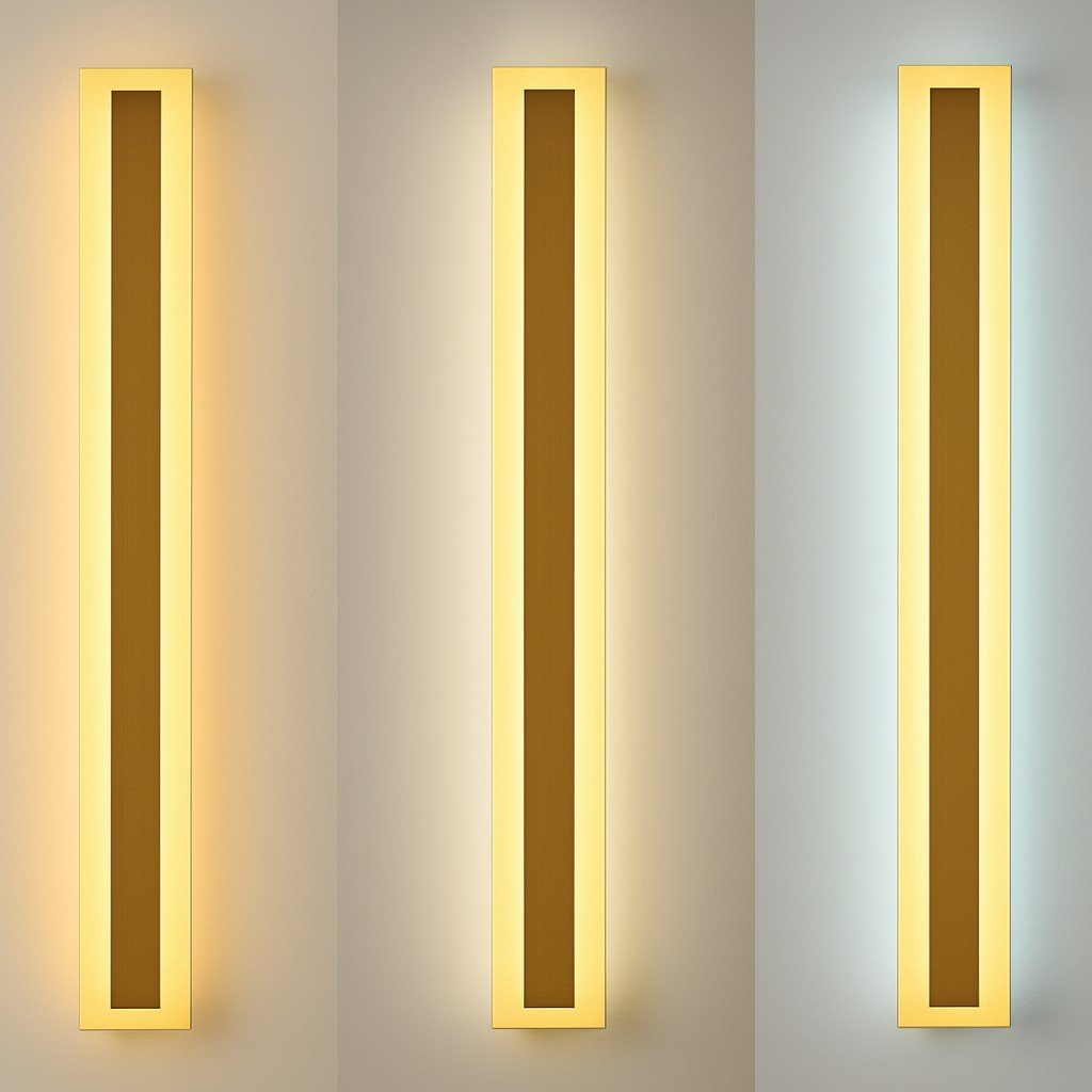 LED-Außenwandlampe Gold IP65 Wasserdicht Dimmbar 30–120 cm Lineares Design Moderne Fassadenbeleuchtung Gartenbeleuchtung Terrasse | Sansoti