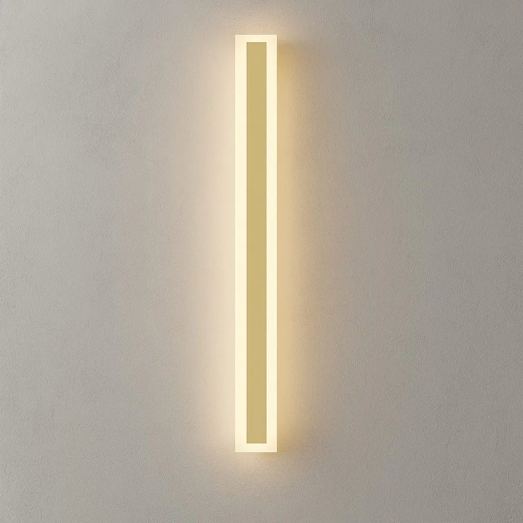 LED-Außenwandlampe Gold IP65 Wasserdicht Dimmbar 30–120 cm Lineares Design Moderne Fassadenbeleuchtung Gartenbeleuchtung Terrasse | Sansoti
