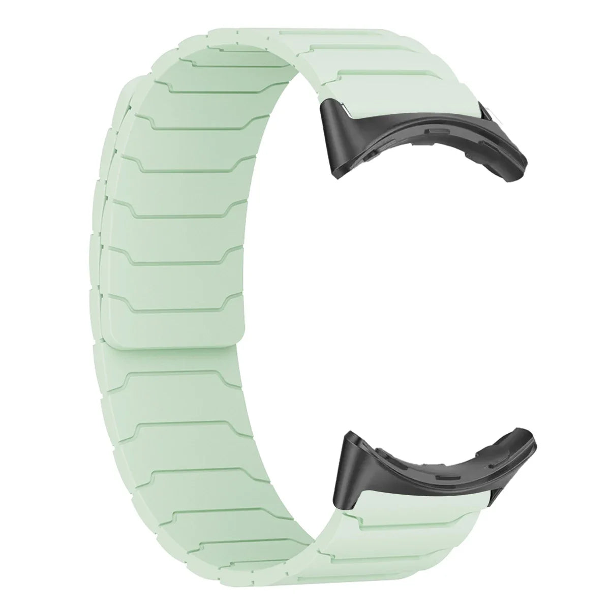 Silikon-Smartwatch-Armband mit Magnetverschluss, 41 mm, 45 mm, verstellbares Sportarmband, Uhrenarmband | Sansoti