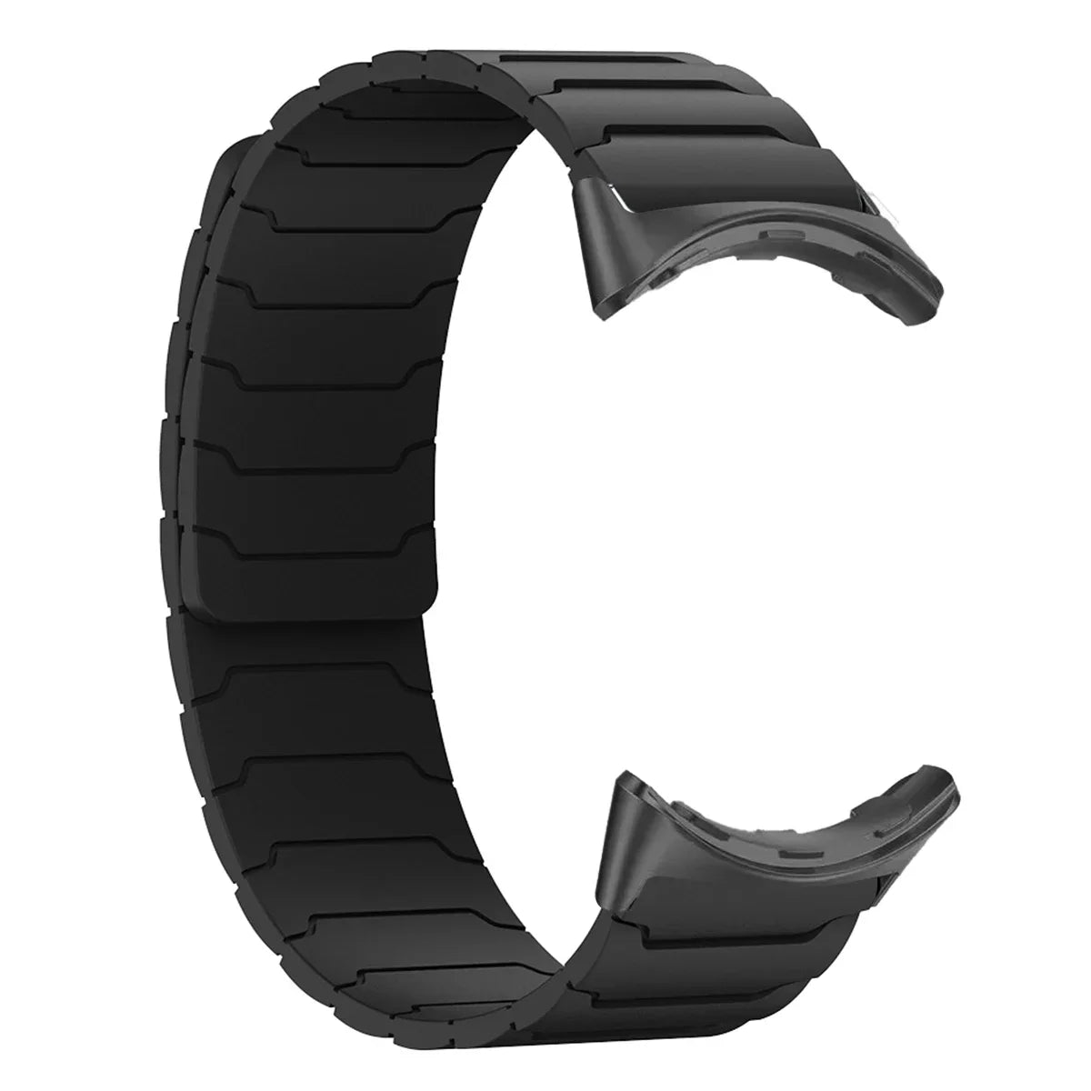 Silikon-Smartwatch-Armband mit Magnetverschluss, 41 mm, 45 mm, verstellbares Sportarmband, Uhrenarmband | Sansoti