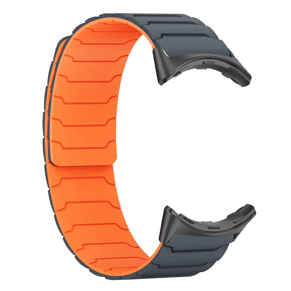 Silikon-Smartwatch-Armband mit Magnetverschluss, 41 mm, 45 mm, verstellbares Sportarmband, Uhrenarmband | Sansoti