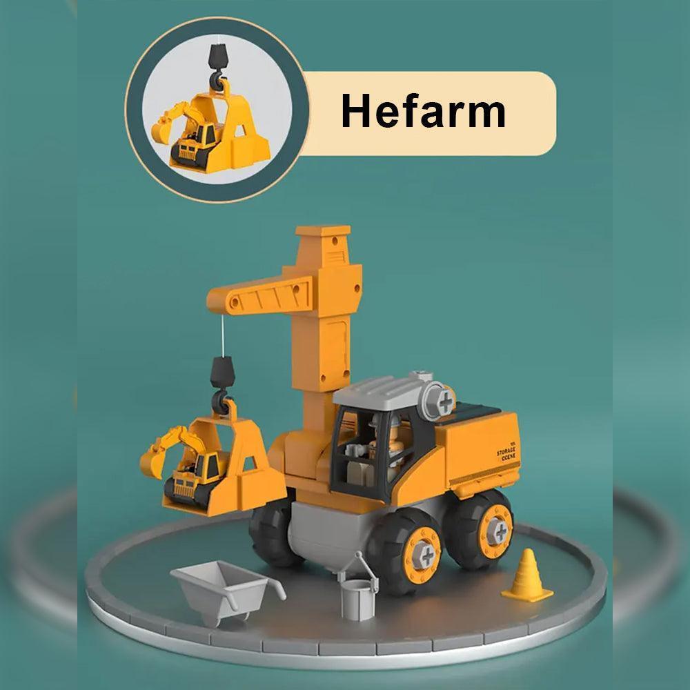 Educatief Bouwspeelgoed Graafmachine met Schroevendraaier voor Motoriekontwikkeling en Constructief Spelen | Sansoti