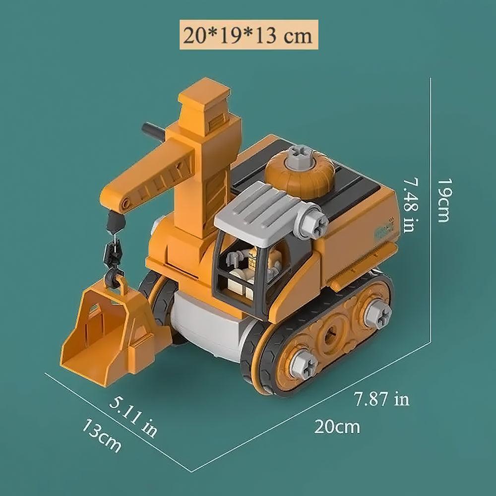 Educatief Bouwspeelgoed Graafmachine met Schroevendraaier voor Motoriekontwikkeling en Constructief Spelen | Sansoti