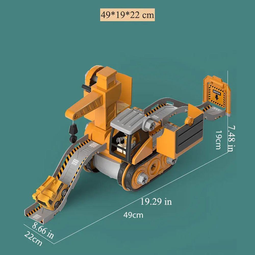 Educatief Bouwspeelgoed Graafmachine met Schroevendraaier voor Motoriekontwikkeling en Constructief Spelen | Sansoti