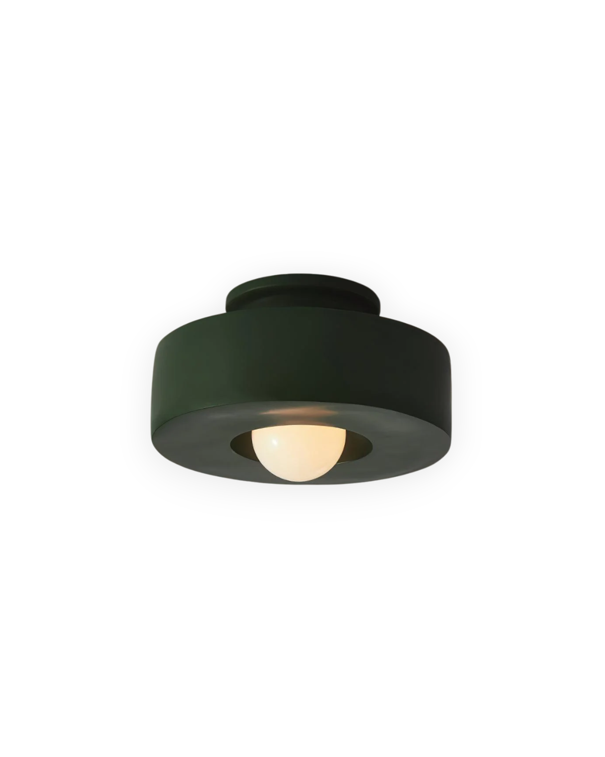 Moderne runde Deckenleuchte aus Resin mit integrierter LED – minimalistische Flush-Mount-Designlampe 30 cm | Restfield