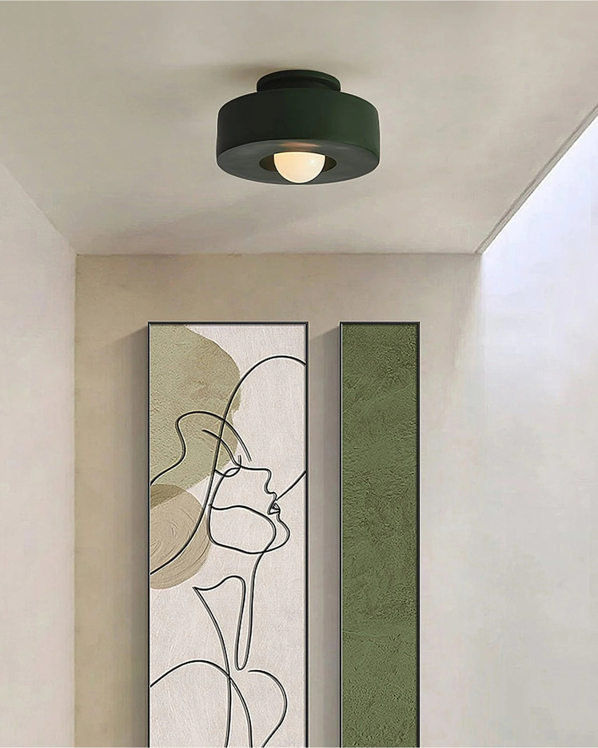 Moderne runde Deckenleuchte aus Resin mit integrierter LED – minimalistische Flush-Mount-Designlampe 30 cm | Restfield