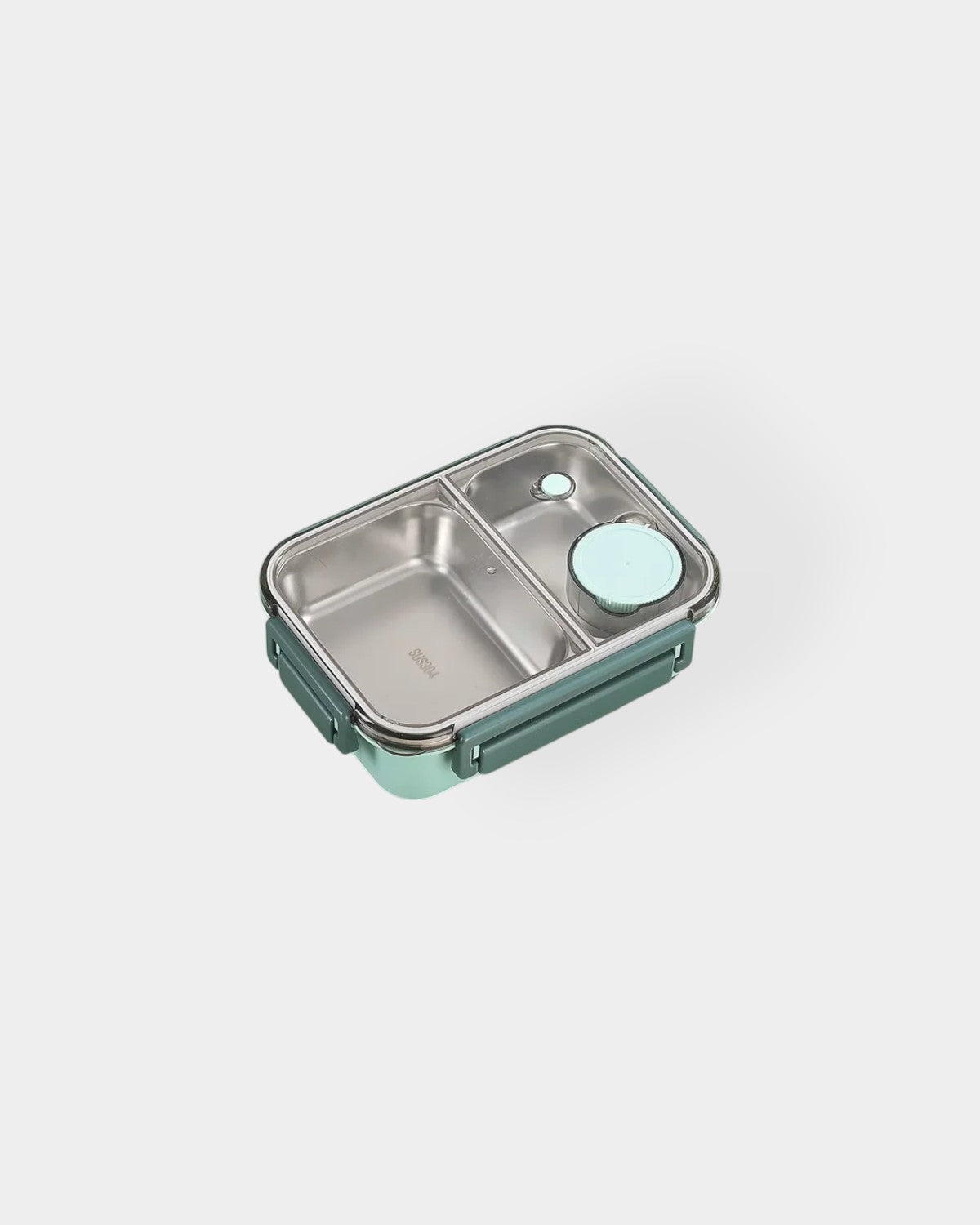 Geïsoleerde Lunchbox met Compartimenten - Warmhoudbakje voor Onderweg Groen Rood Blauw 2 of 3 Vakken - Premium Maaltijdcontainer Werk School Picknick | Sansoti