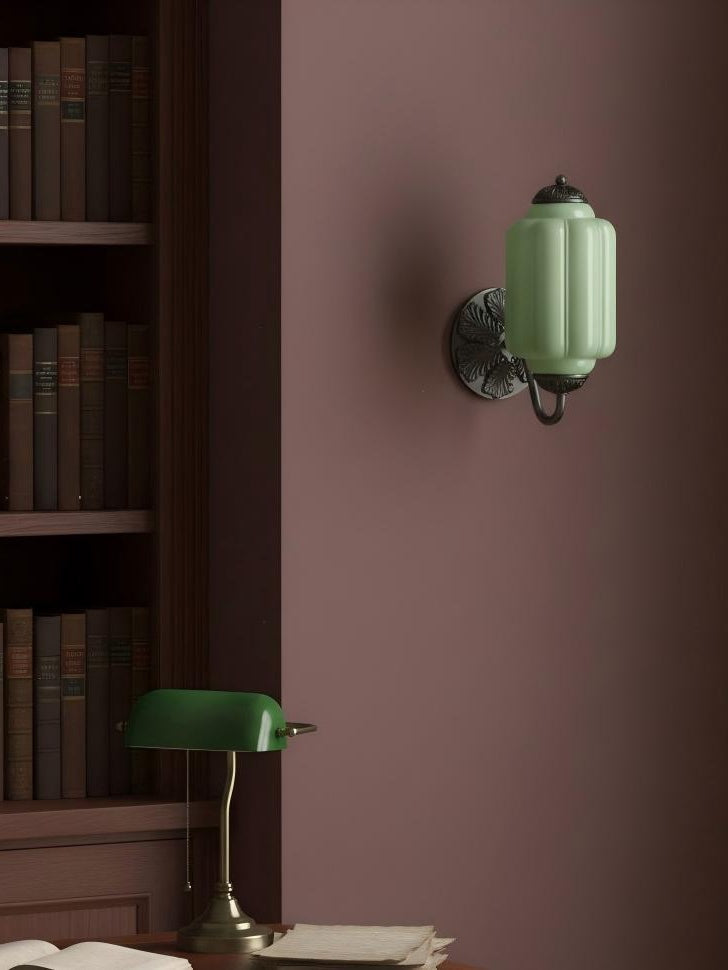 Melkglazen Wandlamp Eloise voor Hal en Slaapkamer | Vintage Wandverlichting met Melkwit Glas | Sansoti