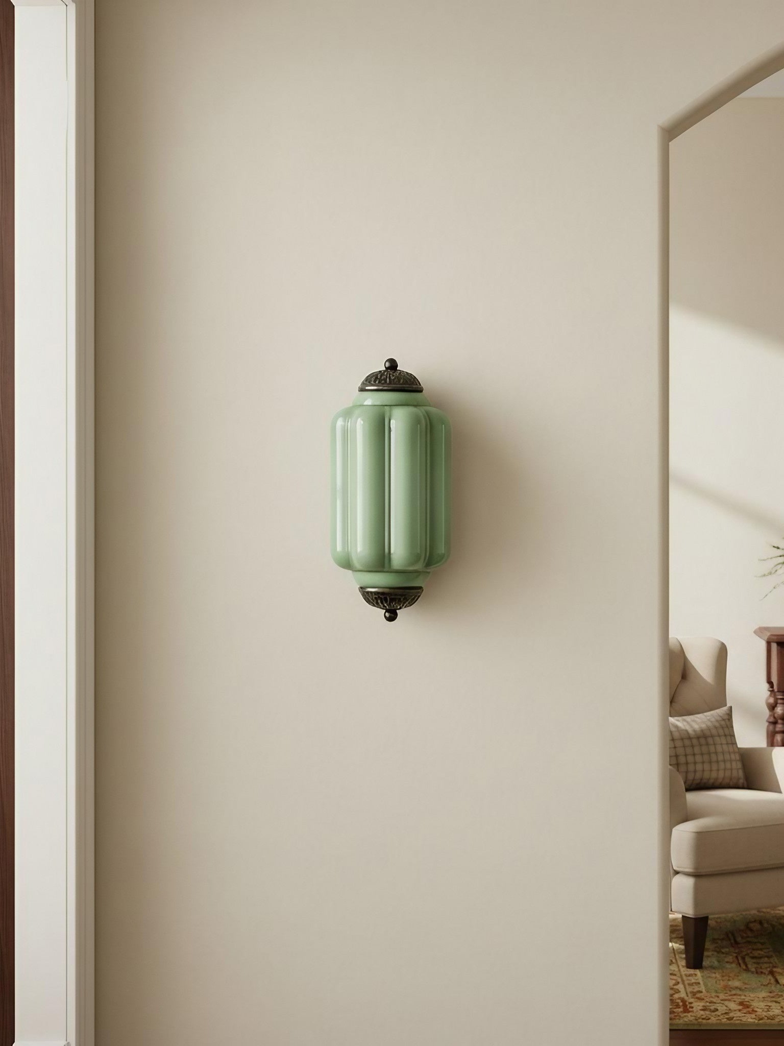 Wandlamp Melkglas voor Slaapkamer Gang Scandinavische Stijl | Sansoti