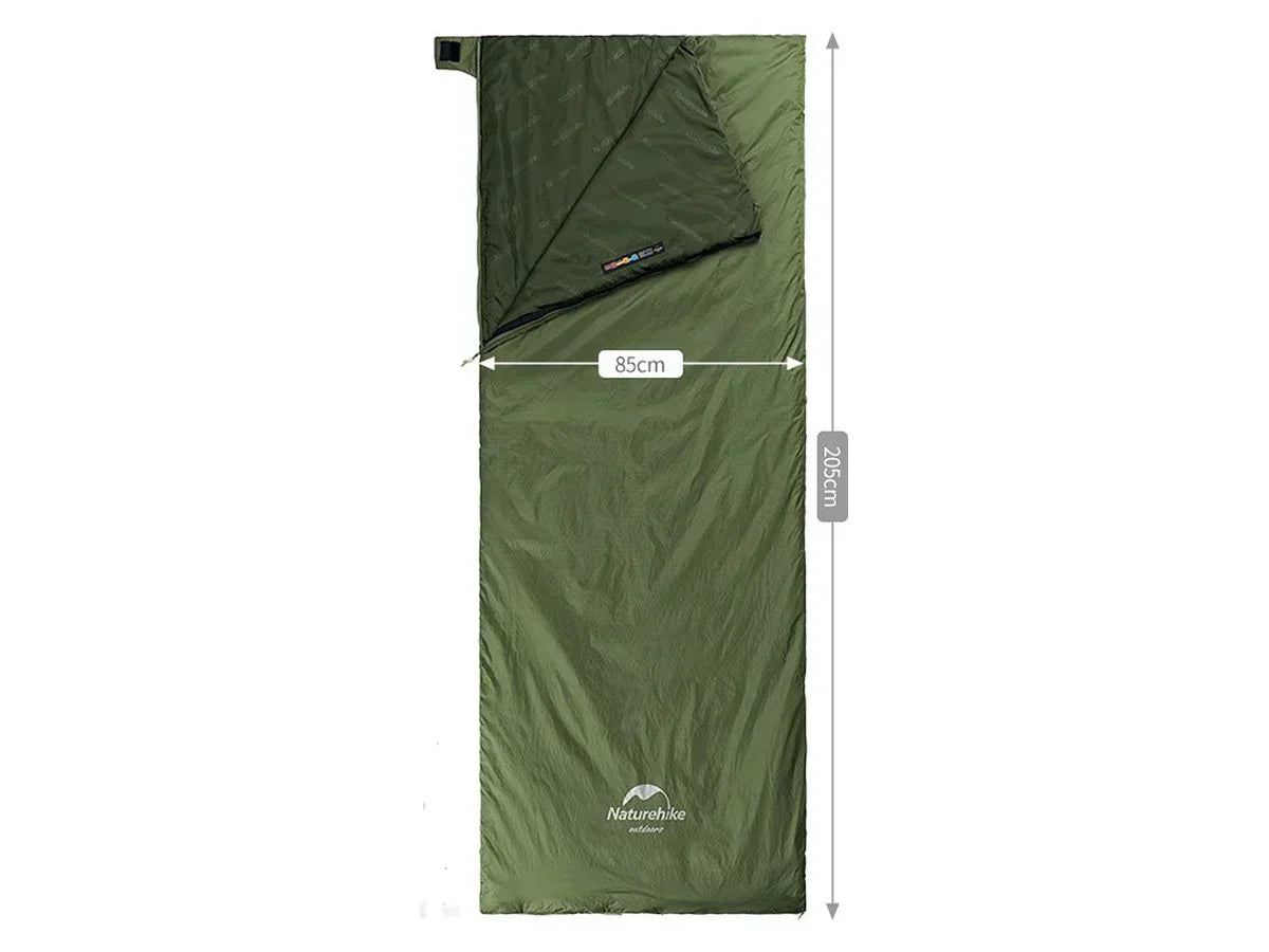 Compacte Slaapzak Groen Lichtgewicht Warm 3-Seizoenen Vulling Ademend Materiaal Backpacken Camping | Sansoti