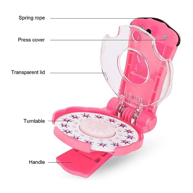 Haaraccessoire Applicator met Glinsterstenen voor Kinderen en Volwassenen Inclusief Sterren en Bloemen | Sansoti