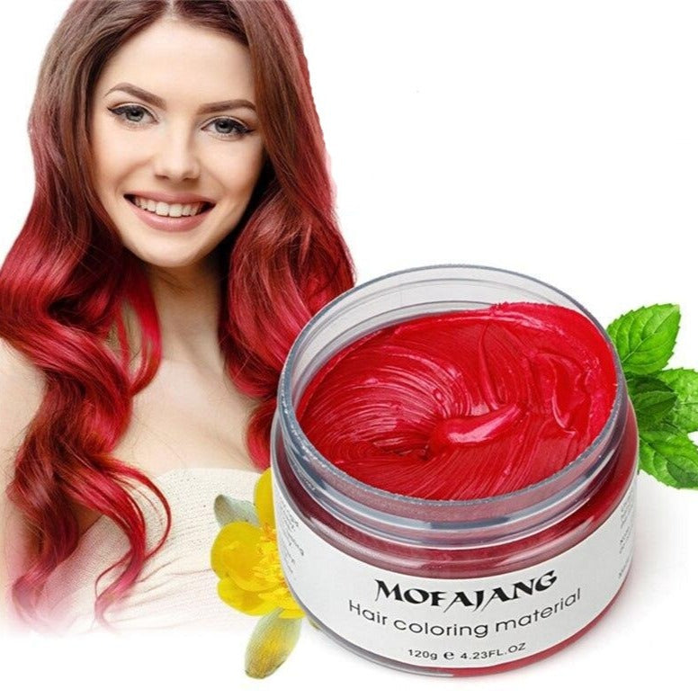 Uitwasbare Haarkleur Wax op Plantenbasis – Tijdelijke Kleuring voor Elke Gelegenheid | Sansoti
