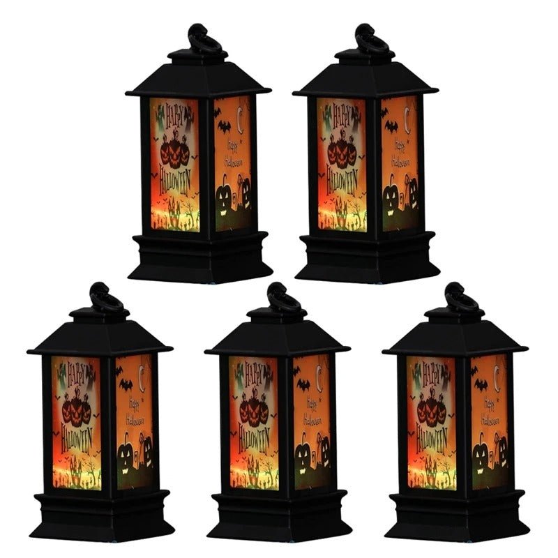 Decoratieve LED-lantaarn met Flakkerlicht Halloween Sfeerverlichting Binnen Buiten Tuin Tuindecoratie Sfeerlamp | Sansoti