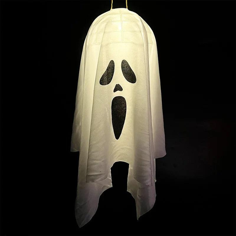 Podświetlany duch-wiatrak z oświetleniem LED do dekoracji ogrodu, na przyjęcia halloweenowe i tworzenia nastroju na zewnątrz i wewnątrz | Sansoti