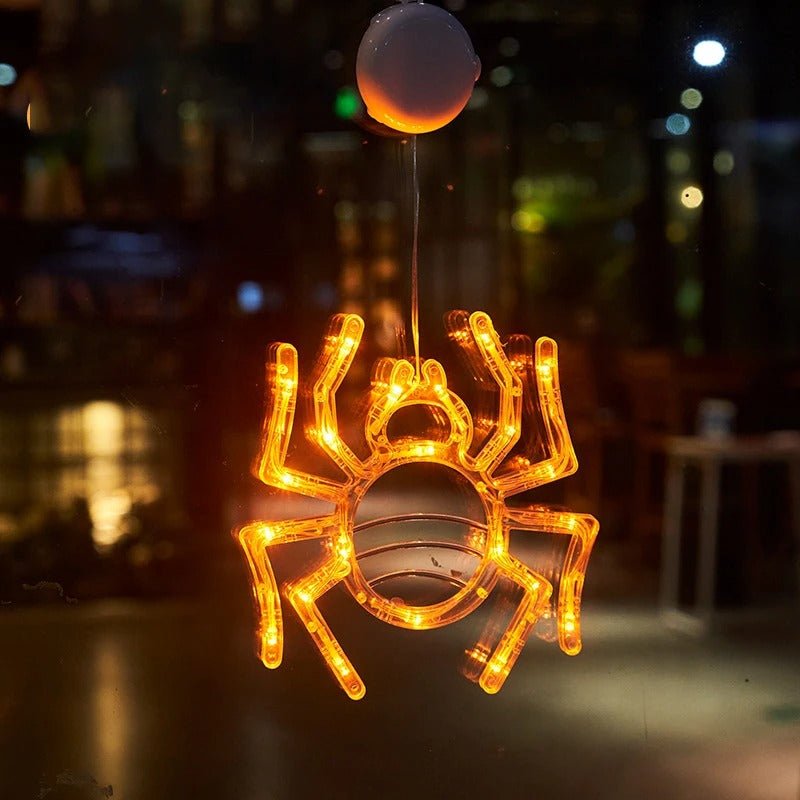 Halloween LED Suction Cup Lighting Creepy Window Ornament Decorative Mood Lighting Party Decoration | Sansoti