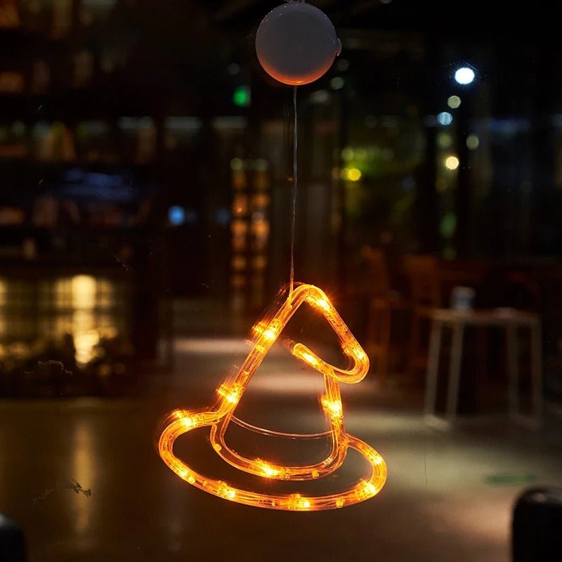 Halloween LED Suction Cup Lighting Creepy Window Ornament Decorative Mood Lighting Party Decoration | Sansoti