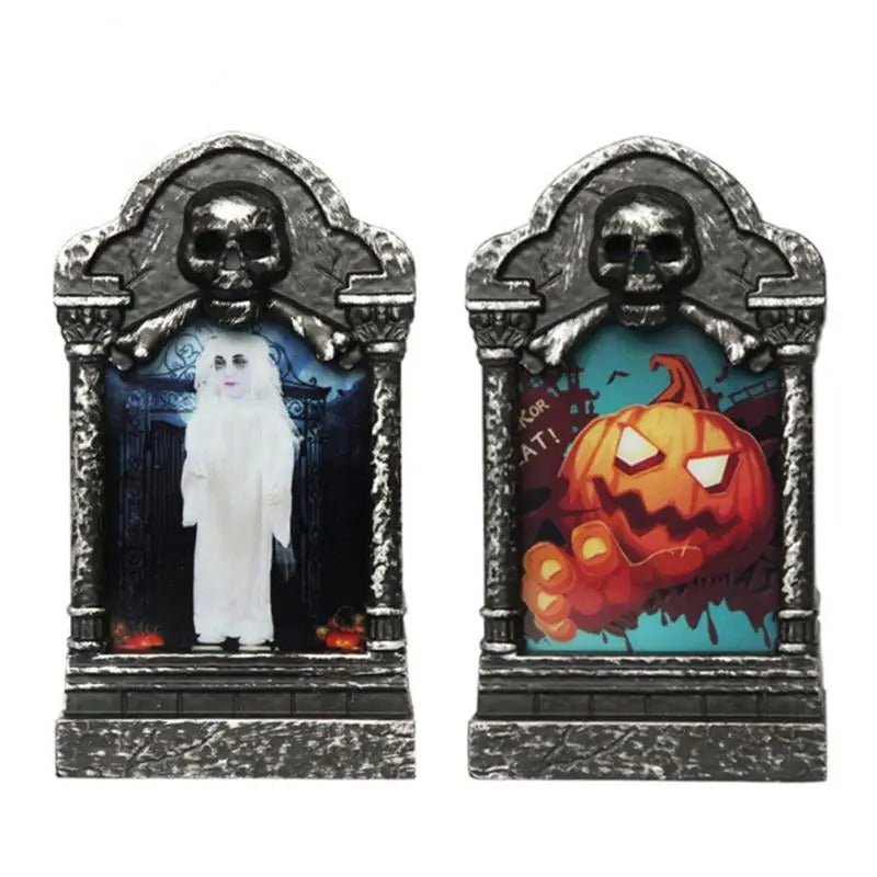 LED Grafsteenverlichte Tuindecoratie Griezelstijl voor Buitenruimte Halloween Kerstverlichtingseffect Tuin | Sansoti