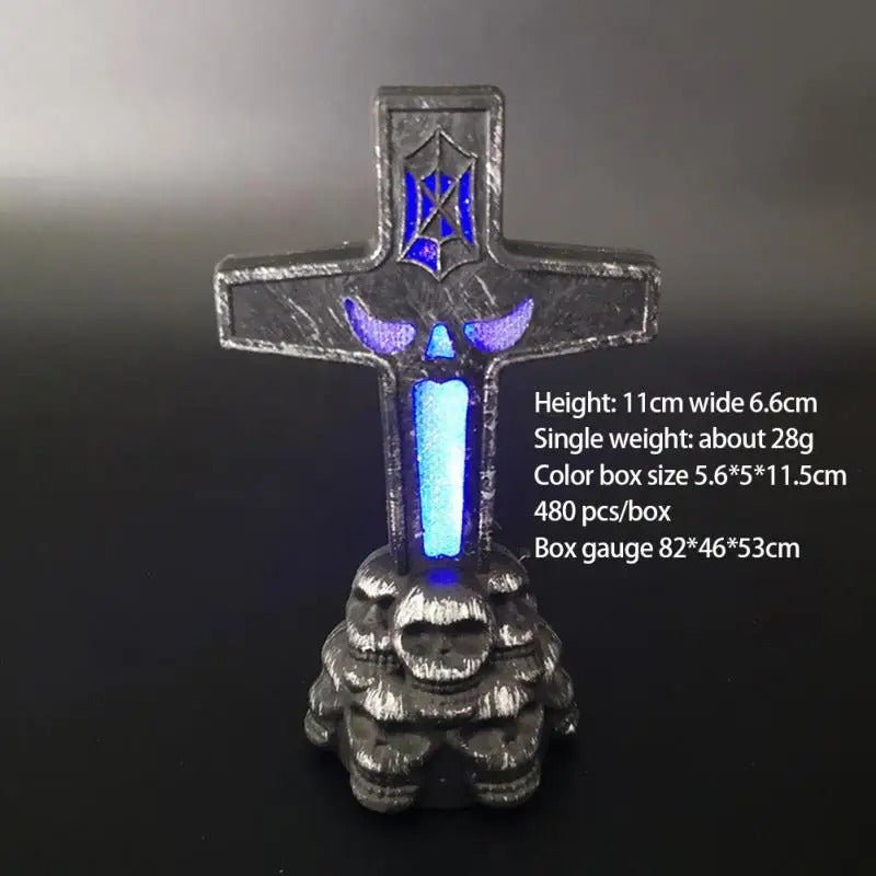 LED Grafsteenverlichte Tuindecoratie Griezelstijl voor Buitenruimte Halloween Kerstverlichtingseffect Tuin | Sansoti