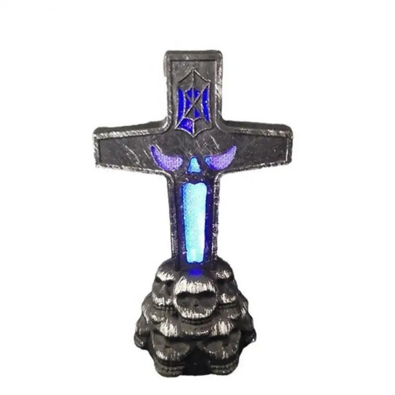 LED Grafsteenverlichte Tuindecoratie Griezelstijl voor Buitenruimte Halloween Kerstverlichtingseffect Tuin | Sansoti