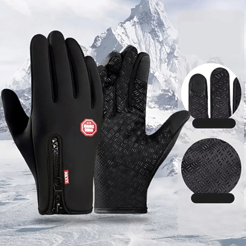Verwarmde Handschoenen met 3 Warmtestanden Touchscreen Functie Waterdicht Winter Fietshandschoenen Unisex | Sansoti