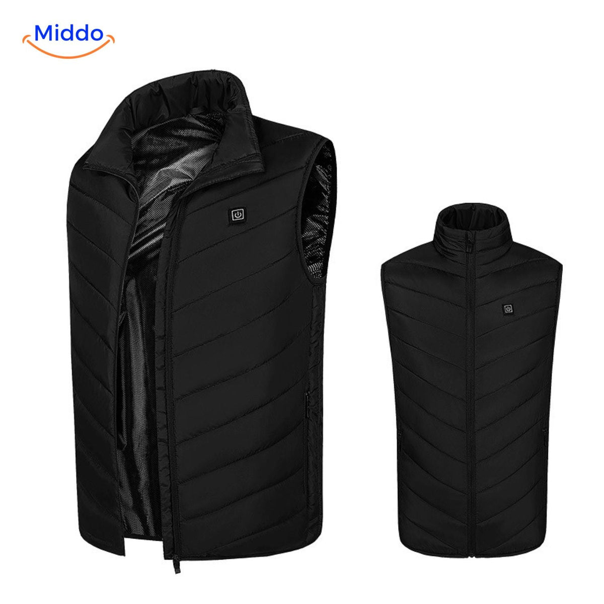 Beheizbare Körperwärmeweste mit USB, 3 Heizstufen, Herren-Outdoorkleidung für Herbst und Winter, Wandern und Camping | Sansoti
