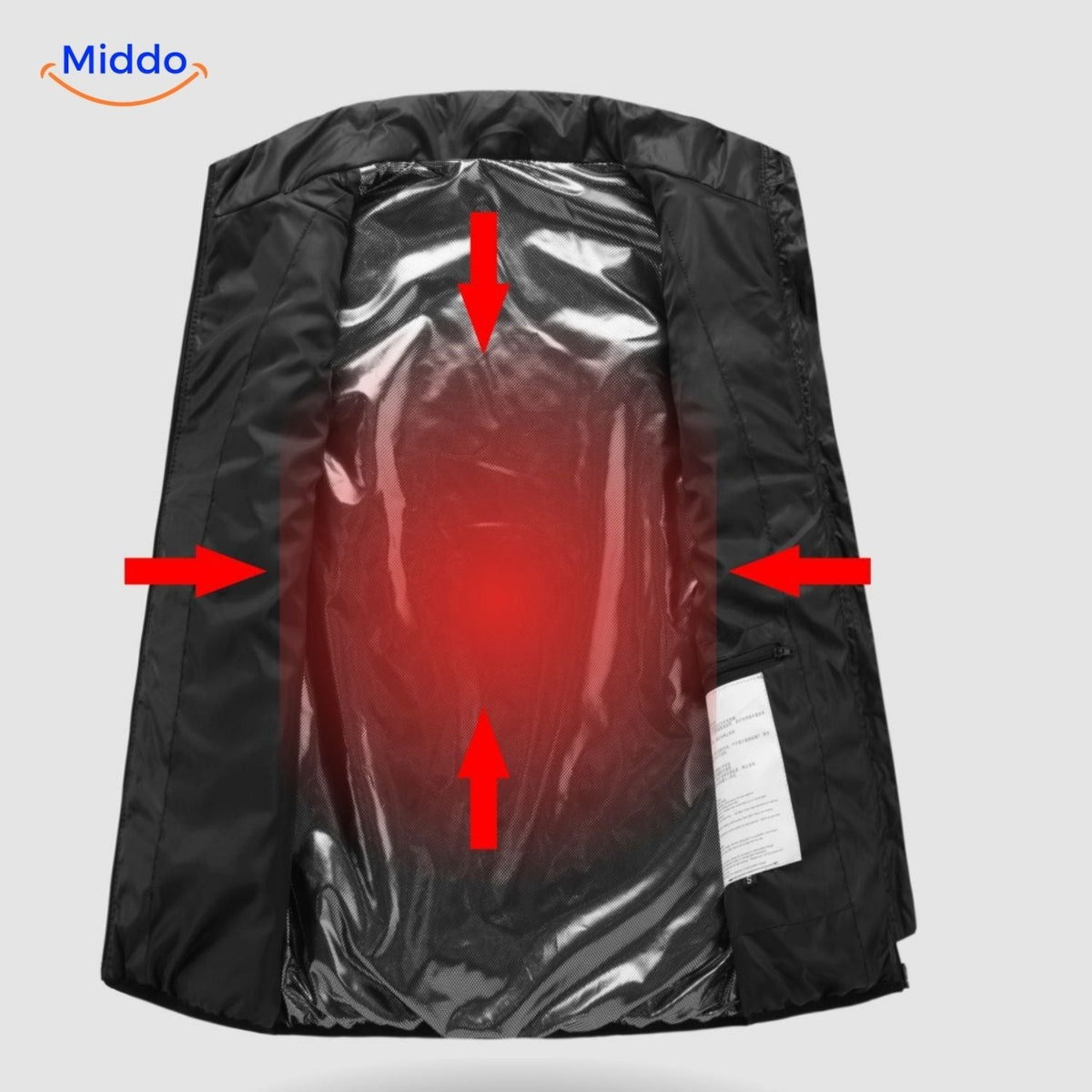 Beheizbare Körperwärmeweste mit USB, 3 Heizstufen, Herren-Outdoorkleidung für Herbst und Winter, Wandern und Camping | Sansoti
