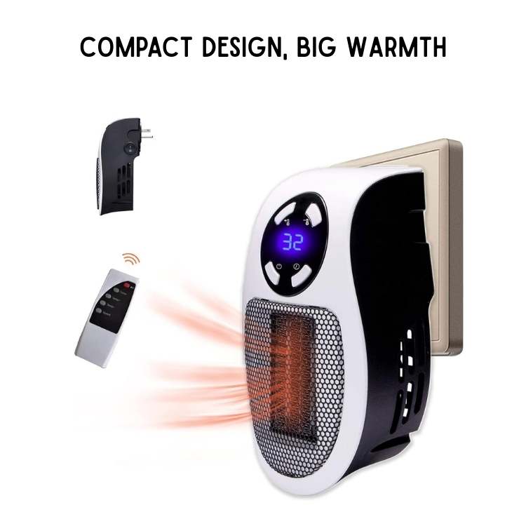 Compacte keramische elektrische heater voor snelle ruimteverwarming tot 32 m² | Sansoti