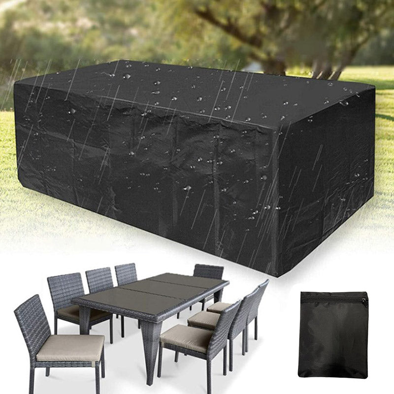 Wasserdichte Gartenmöbelabdeckung 420D Oxford – UV-beständig Windfest mit Kordelzug für Terrasse und Außenbereich | Sansoti