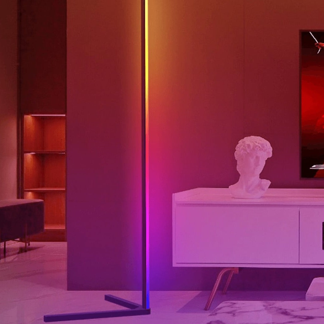 Moderne LED Vloerlamp met RGB Kleuren en Afstandsbediening voor Sfeervolle Verlichting | Sansoti