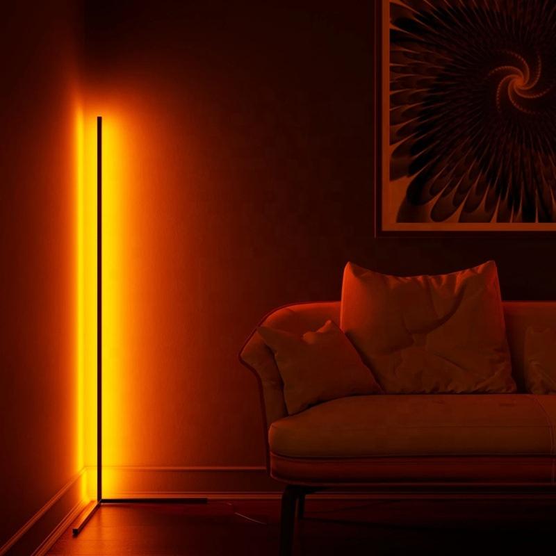 Moderne LED Vloerlamp met RGB Kleuren en Afstandsbediening voor Sfeervolle Verlichting | Sansoti
